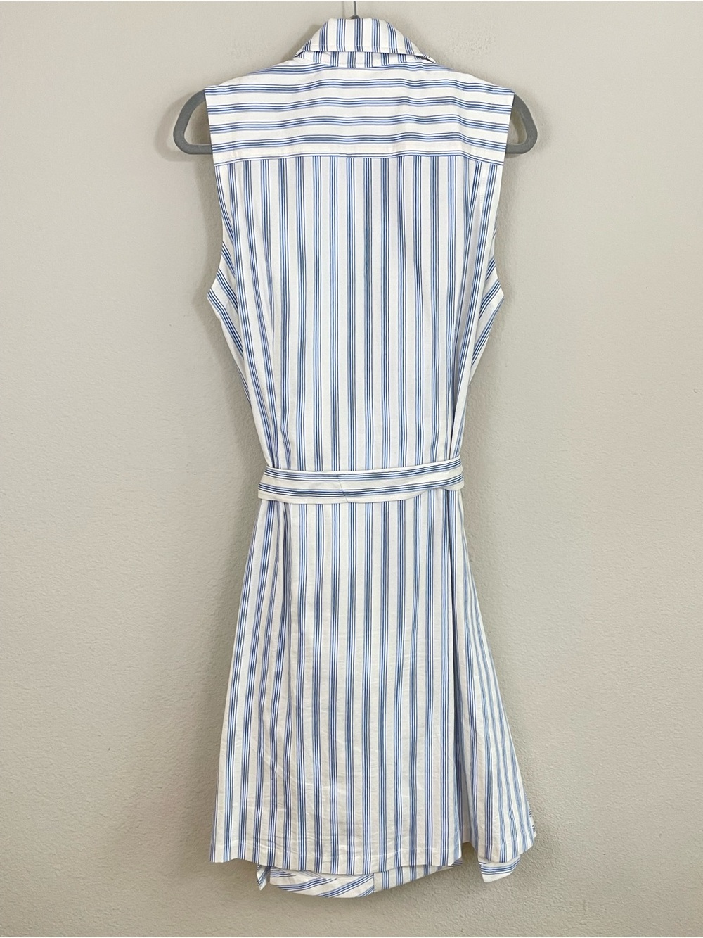 Finley Marni Striped Sleeveless Self-Belt Dress Size Large - Picture 8 of 9